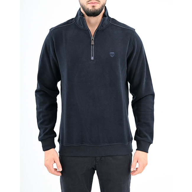 Product LEXTON POLO ZIP SWEATSHIRT 70% COTTON-30% POLYESTER. base image