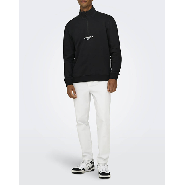 Product ONLY&SONS ONSCURATED REG HALF ZIP SWEAT NOOS base image