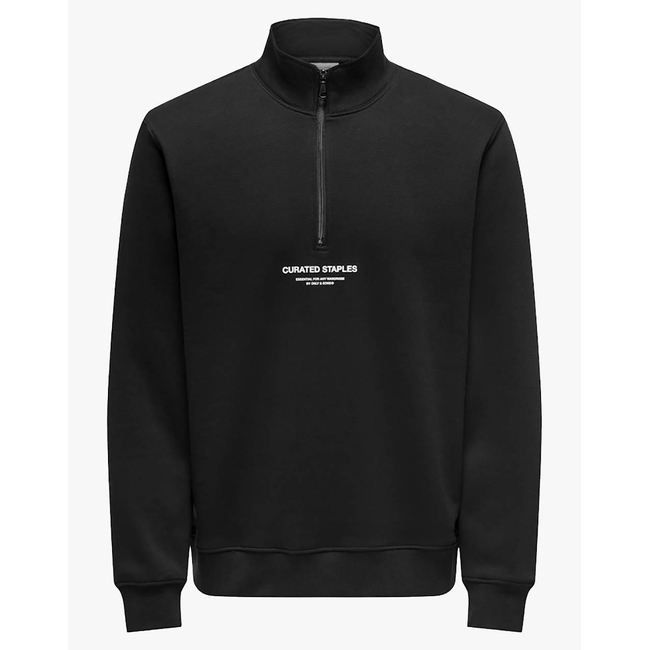 Product ONLY&SONS ONSCURATED REG HALF ZIP SWEAT NOOS base image