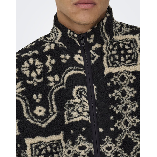 Product ONLY&SONS SO ONSJAMES LIFE OVZ LS FLEECE AOP SWEAT base image