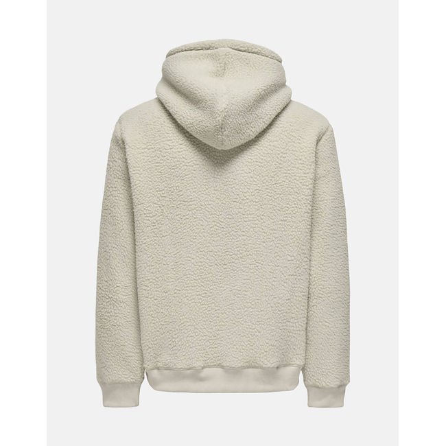 Product ONLY&SONS ONSEMILIO REG TEDDY HOODIE SWEAT VD base image