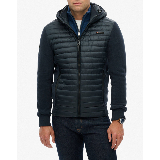 Product SUPERDRY  D1 SDSW HOOD STORM FLEECE HYBRID JKT ΜΠΟΥΦΑΝ ΑΝΔΡΙΚΟ base image