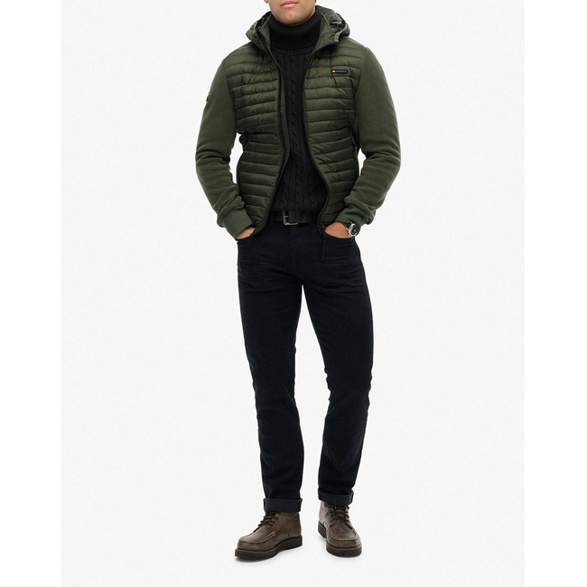 Product SUPERDRY  D1 SDSW HOOD STORM FLEECE HYBRID JKT ΜΠΟΥΦΑΝ ΑΝΔΡΙΚΟ base image