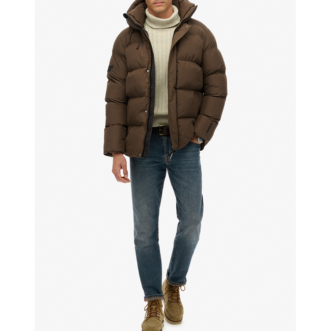 Product SUPERDRY  D2 SDSW HOODED 5 BAFFLE SPORTS PUFFER ΜΠΟΥΦΑΝ ΑΝΔΡΙΚΟ base image