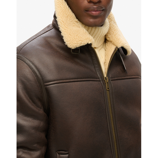 Product SUPERDRY  D2 OVIN FAUX SHEARLING AVIATOR JACKET ΜΠΟΥΦΑΝ ΑΝΔΡΙΚΟ base image