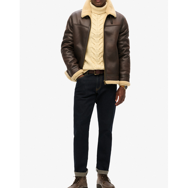 Product SUPERDRY  D2 OVIN FAUX SHEARLING AVIATOR JACKET ΜΠΟΥΦΑΝ ΑΝΔΡΙΚΟ base image