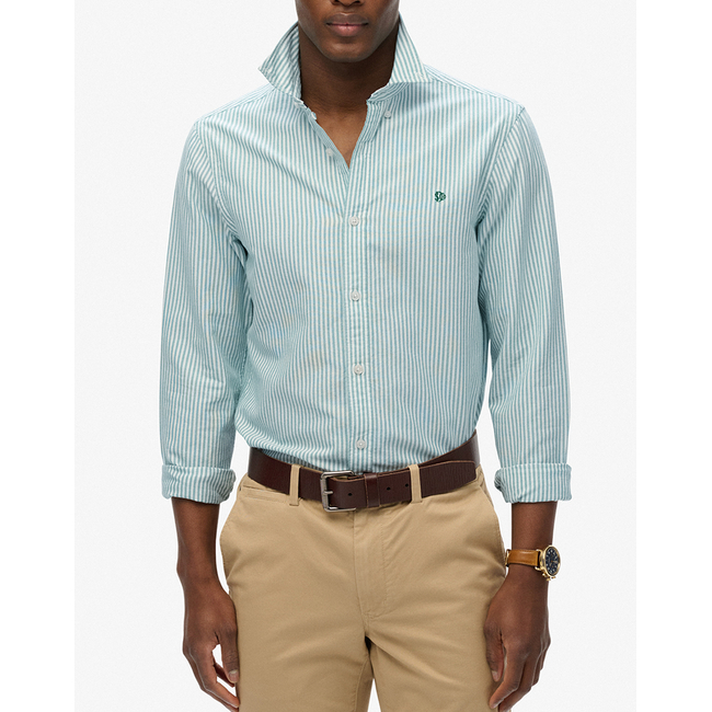 Product SUPERDRY D2 STUD CLASSIC OXFORD L/S SHIRT MEN'S base image