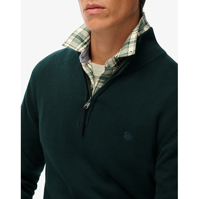 Product SUPERDRY  D1 STUD ESSENTIALS COTTON HALF ZIP ΠΛΕΚΤΟ ΑΝΔΡΙΚΟ base image