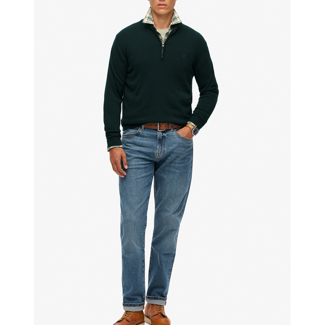 Product SUPERDRY  D1 STUD ESSENTIALS COTTON HALF ZIP ΠΛΕΚΤΟ ΑΝΔΡΙΚΟ base image