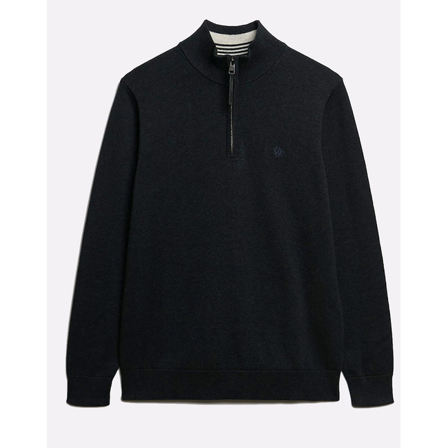 Product SUPERDRY  D1 STUD ESSENTIALS COTTON HALF ZIP ΠΛΕΚΤΟ ΑΝΔΡΙΚΟ base image