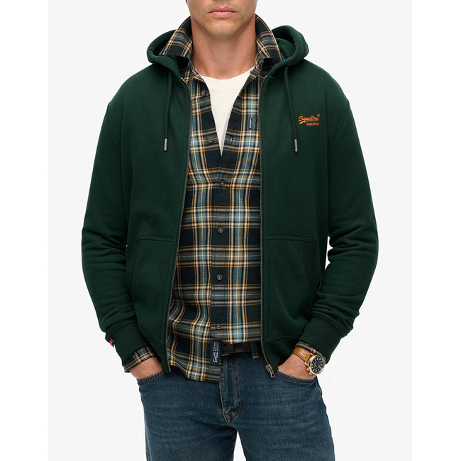 Product SUPERDRY D1 OVIN ESSENTIAL LOGO ZIP HOODIE HB MEN'S SWEATSHIRT base image