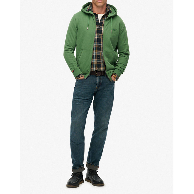 Product SUPERDRY D1 OVIN ESSENTIAL LOGO ZIP HOODIE HB MEN'S SWEATSHIRT base image