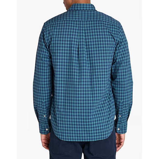 Product TIMBERLAND Stretch Poplin Gingham Shirt DARK DENIM YD base image
