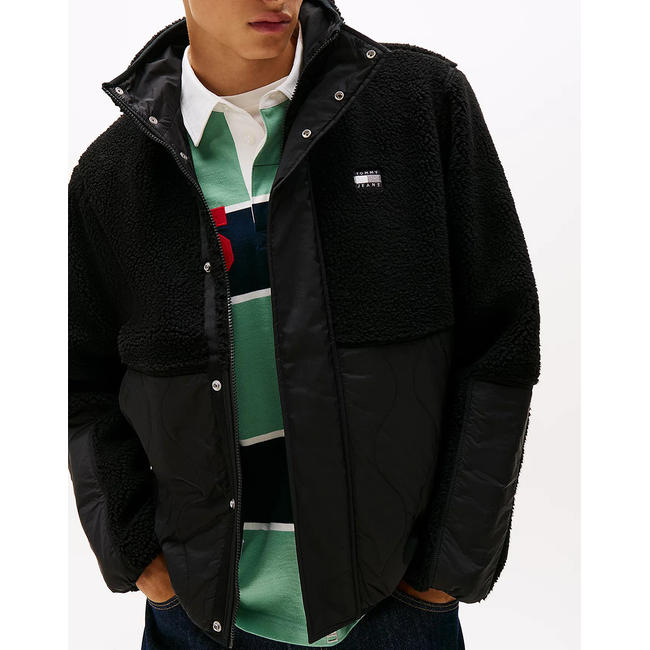 Product TOMMY JEANS TJM ESSENTL MIX TEDDY JACKET EXT base image