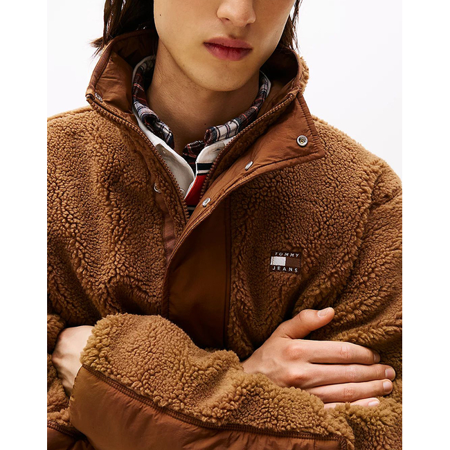 Product TOMMY JEANS TJM ESSENTL MIX TEDDY JACKET EXT base image