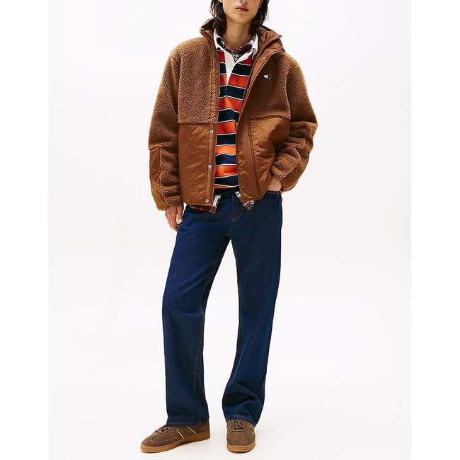 Product TOMMY JEANS TJM ESSENTL MIX TEDDY JACKET EXT base image