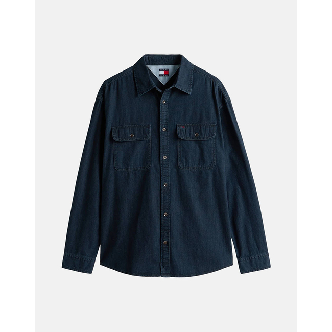 Product TOMMY JEANS LS RELAXED DENIM SHIRT BL BK base image