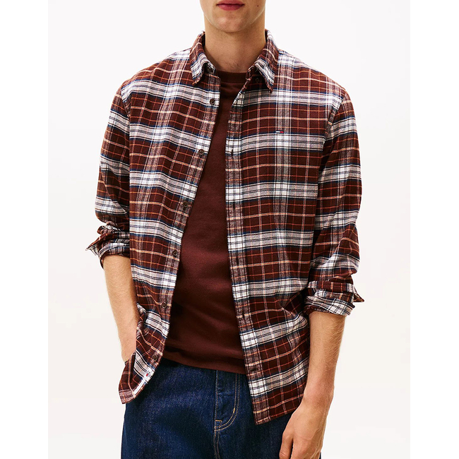 Product TOMMY JEANS TJM REG FLANNEL CHECK SHIRT EXT base image