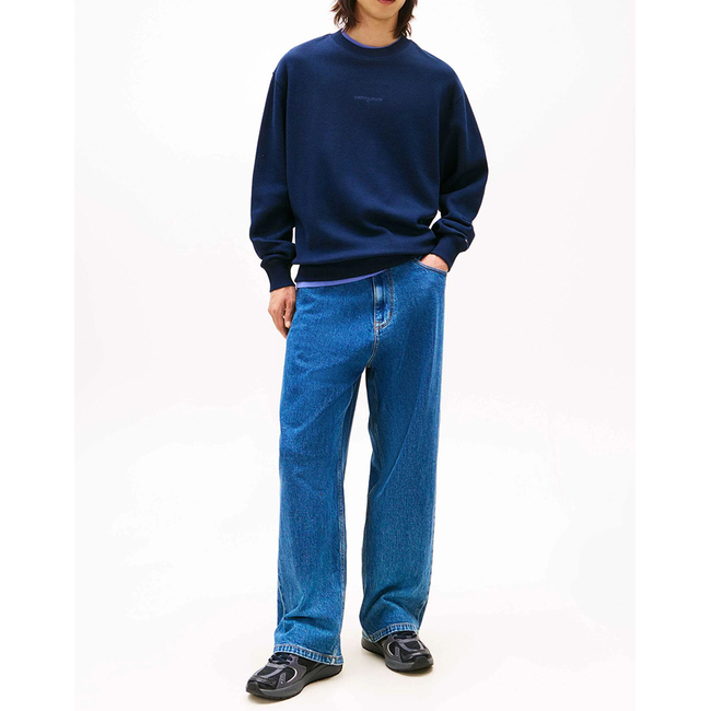 Product TOMMY JEANS TJM RLX WAFFLE SCRIPT CREW base image