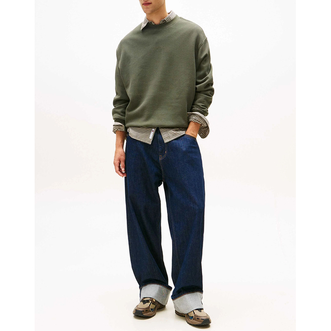 Product TOMMY JEANS TJM RLX WAFFLE SCRIPT CREW base image
