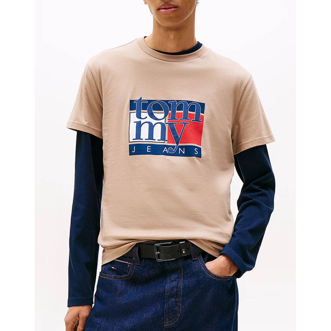 Product TOMMY JEANS TJM SLIM RWB FLAG TEE EXT base image