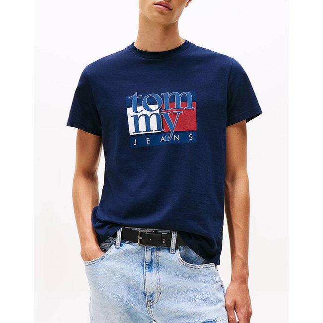 Product TOMMY JEANS TJM SLIM RWB FLAG TEE EXT base image