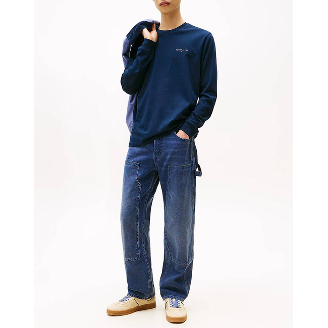 Product TOMMY JEANS TJM SLIM CHEST LINEAR LS TEE EXT base image