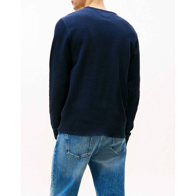 Product TOMMY JEANS TJM SLIM WAFFLE SCRIPT HENLEY base image