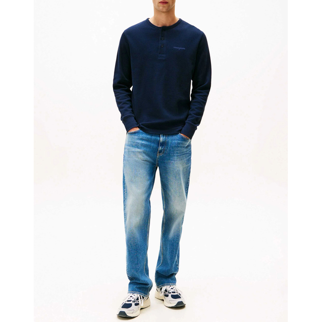 Product TOMMY JEANS TJM SLIM WAFFLE SCRIPT HENLEY base image