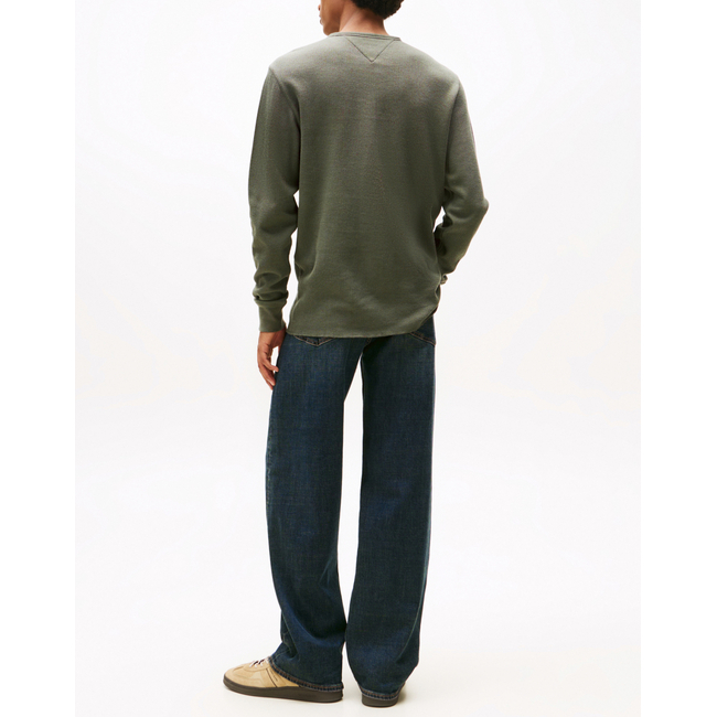 Product TOMMY JEANS TJM SLIM WAFFLE SCRIPT HENLEY base image