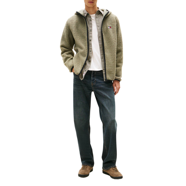 Product TOMMY JEANS TJM REG BADGE TEDDY ZIP TRU EXT base image