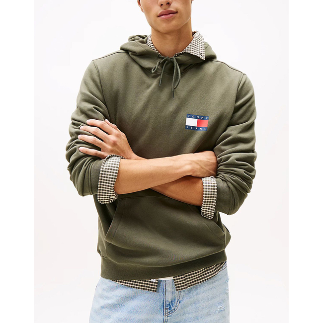 Product TOMMY JEANS TJM REG ESSENTIAL FLAG HOOD EXT base image
