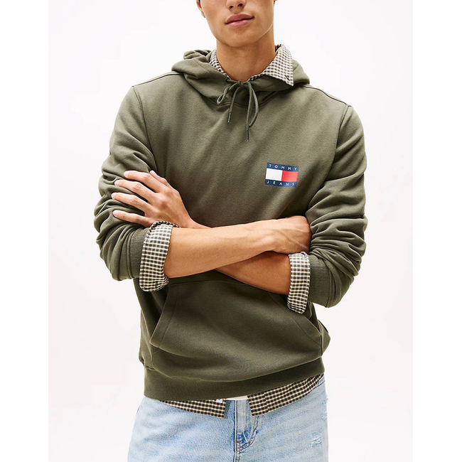 Product TOMMY JEANS TJM REG ESSENTIAL FLAG HOOD EXT base image
