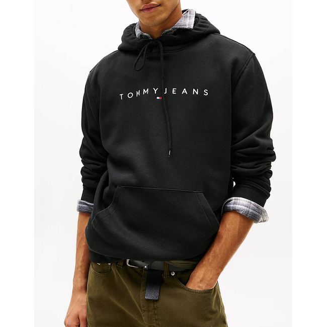 Product TOMMY JEANS TJM REG LINEAR LOGO HOODIE EXT base image