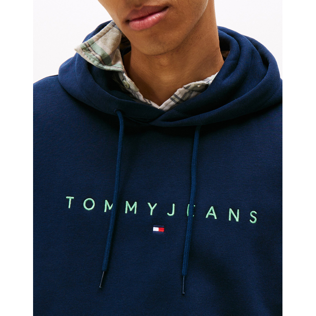 Product TOMMY JEANS TJM REG LINEAR LOGO HOODIE EXT base image