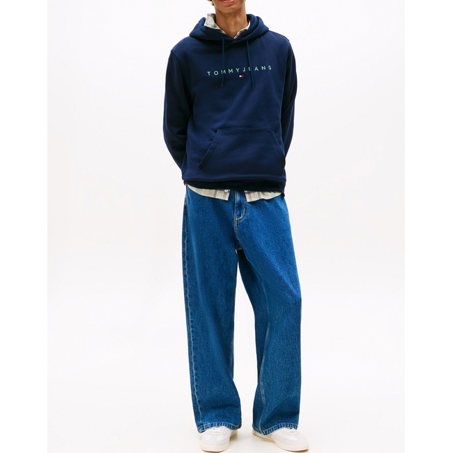Product TOMMY JEANS TJM REG LINEAR LOGO HOODIE EXT base image
