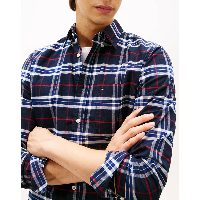 Product TOMMY HILFIGER BRUSHED OXFORD CHECK RF SHIRT base image