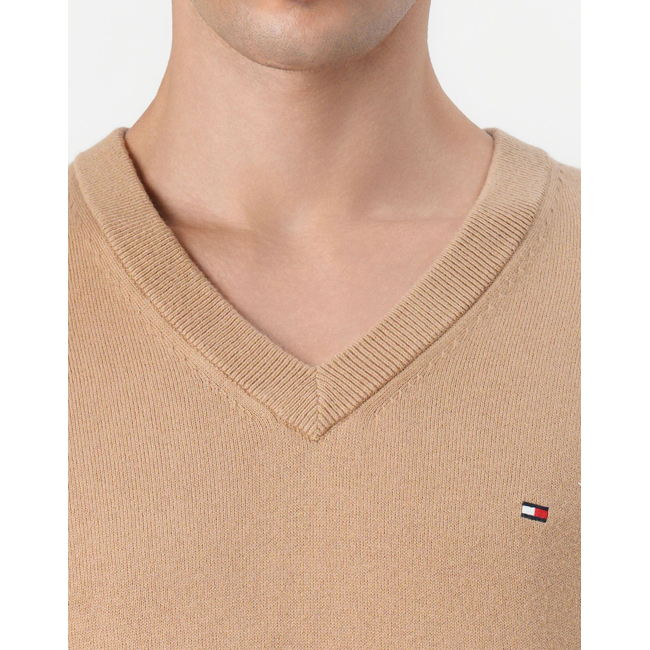 Product TOMMY HILFIGER PIMA ORG CTN CASHMERE V NECK base image