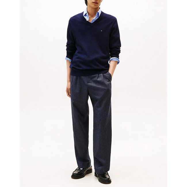 Product TOMMY HILFIGER PIMA ORG CTN CASHMERE V NECK base image