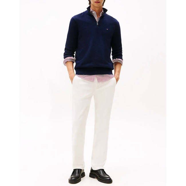 Product TOMMY HILFIGER PIMA ORG CTN CASHMERE ZIP MOCK base image