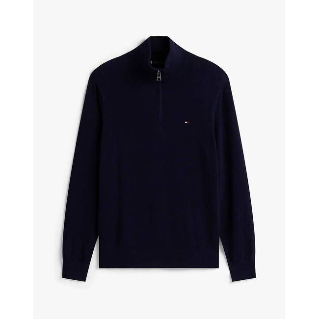 Product TOMMY HILFIGER PIMA ORG CTN CASHMERE ZIP MOCK base image