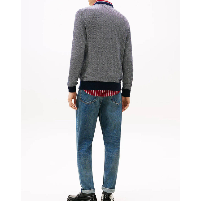 Product TOMMY HILFIGER PIMA CTN CASH HERRINGBONE CREW base image