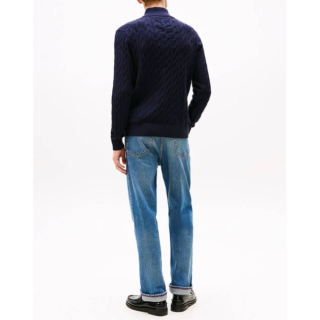 Product TOMMY HILFIGER CLASSIC COTTON CABLE ZIP MOCK base image