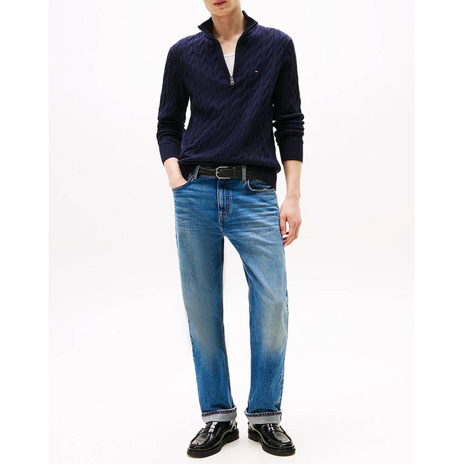 Product TOMMY HILFIGER CLASSIC COTTON CABLE ZIP MOCK base image