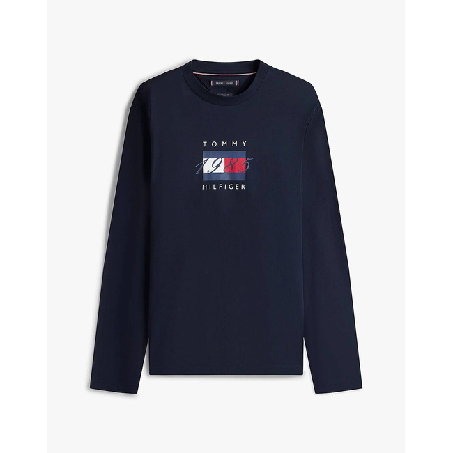 Product TOMMY HILFIGER LINEAR FLAG GRAPHIC LS TEE base image
