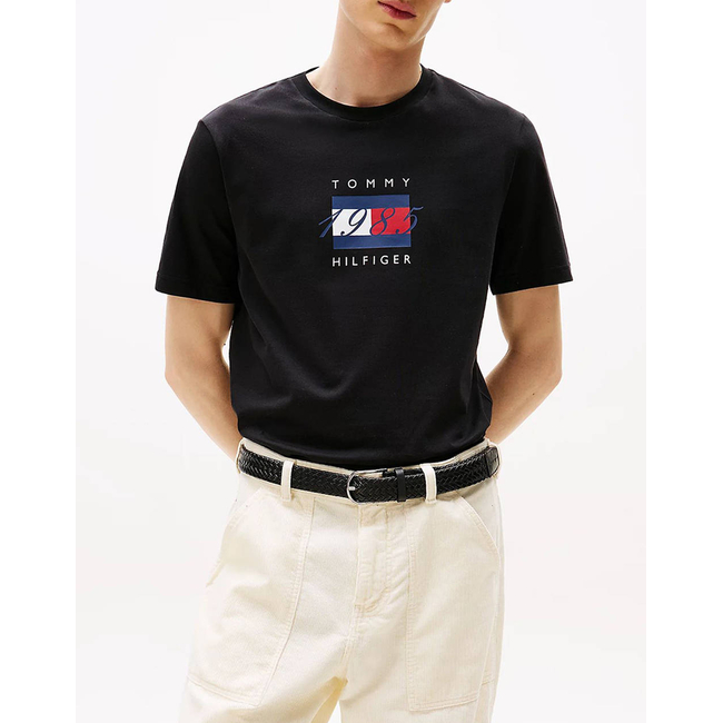 Product TOMMY HILFIGER LINEAR FLAG GRAPHIC TEE base image