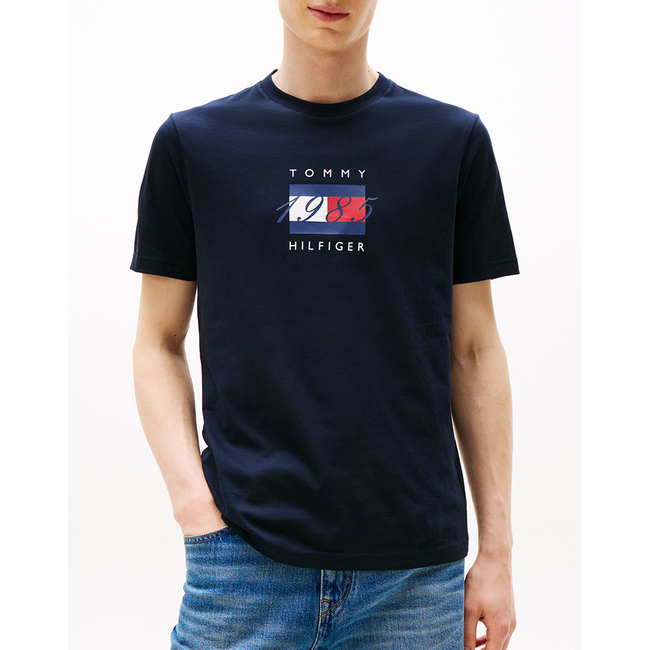 Product TOMMY HILFIGER LINEAR FLAG GRAPHIC TEE base image