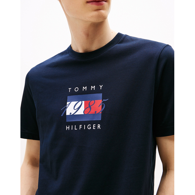 Product TOMMY HILFIGER LINEAR FLAG GRAPHIC TEE base image