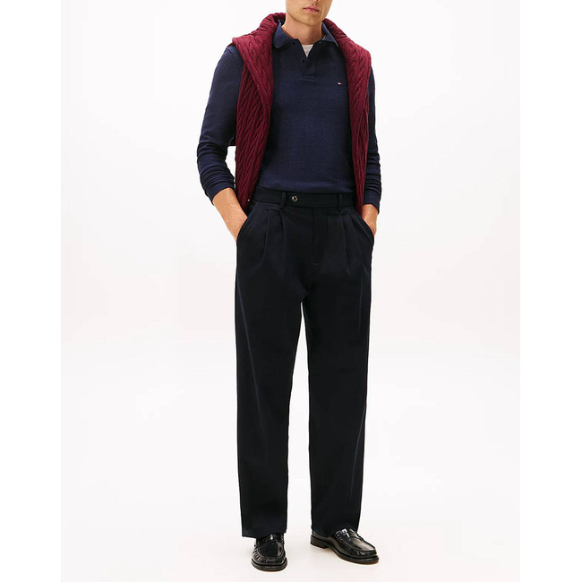 Product TOMMY HILFIGER LS HERRINGBONE REG POLO base image