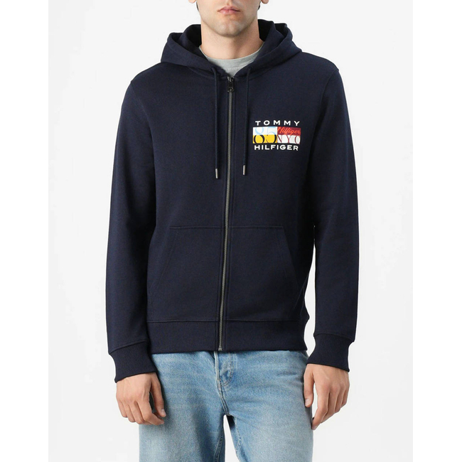 Product TOMMY HILFIGER TH COLOUR FLAG ZIP THROUGH base image